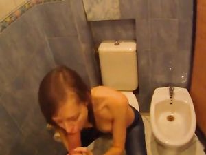 Take A Cutie To The Bathroom And Fuck Her Mouth
