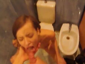 Take A Cutie To The Bathroom And Fuck Her Mouth